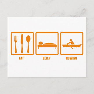 Eat Sleep Rowing Postcard