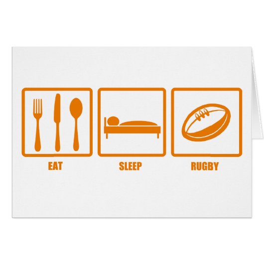 Eat Sleep Rugby Cards (Front Horizontal)