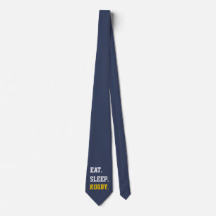 Eat Sleep Rugby Neck Tie