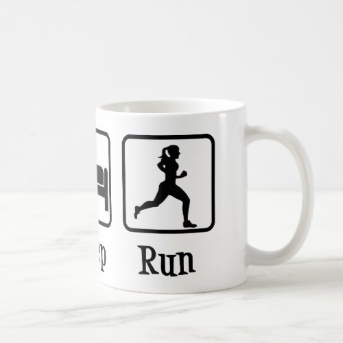 Eat Sleep Run Motivational Runner Coffee Mug