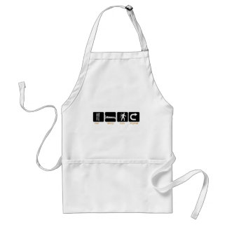 Eat Sleep Run Repeat Adult Apron