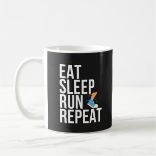 Eat Sleep Run Repeat - For Runners Coffee Mug