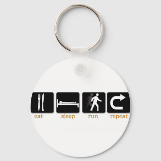 Eat Sleep Run Repeat Keychain