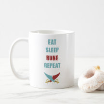 Eat Sleep Runescape Coffee Mug