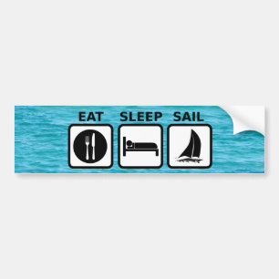 Eat Sleep Sail Bumper Sticker