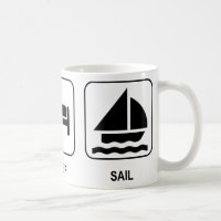 Eat Sleep Sail Coffee Mug