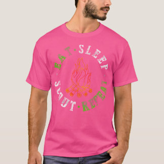 Eat Sleep Scout Repeat Camping Scouting Lover Te T-Shirt