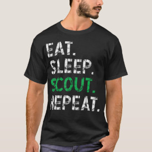 Eat Sleep Scout Repeat Funny Scout For Women Men T-Shirt