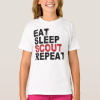 Eat Sleep Scout Repeat Funny Scouting Outdoor Gift