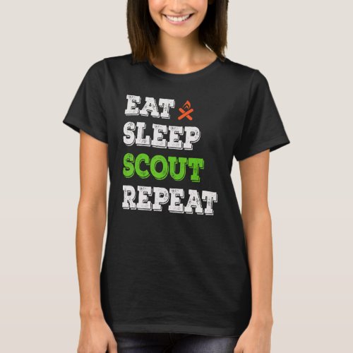 Eat Sleep Scout Repeat    Scouting T_Shirt