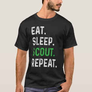 Eat Sleep Scout Repeat  Scouting T-Shirt