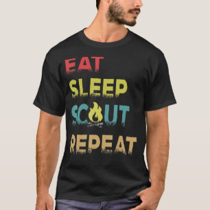Eat Sleep Scout Repeat Scouting Vintage Gift T-Shirt