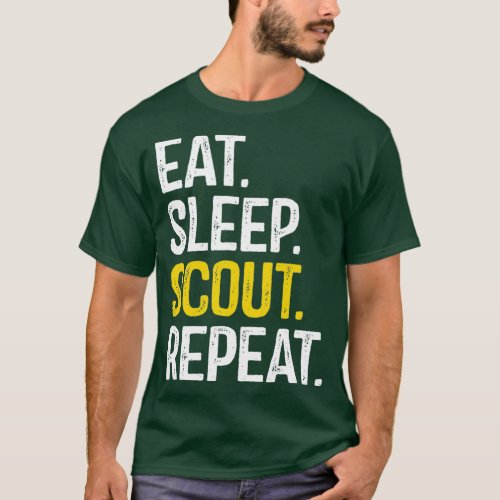 Eat Sleep Scout Repeat T_Shirt