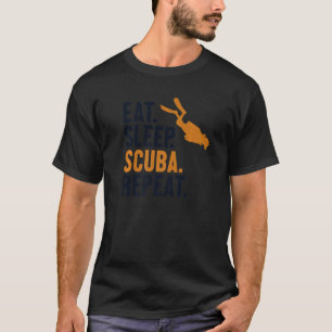 Eat Sleep Scuba Repeat Underwater Technical Scuba T-Shirt