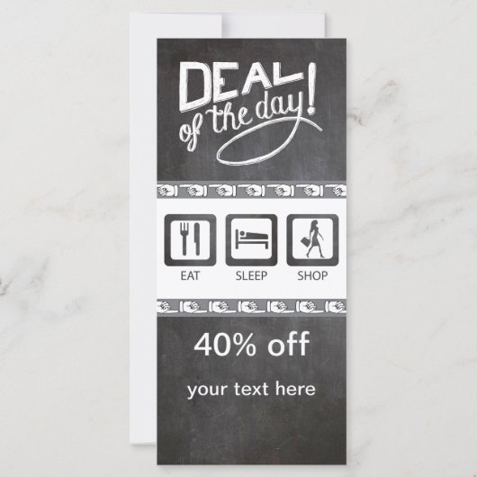 Eat Sleep Shop Chalkboard (Back)