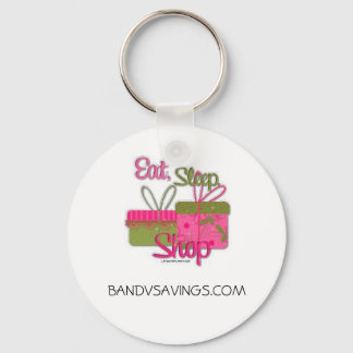 Eat Sleep Shop Keychain