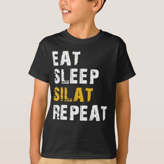 eat sleep Silat T-Shirt (Front)