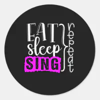 Eat Sleep Alto Repeat - Alto - Sticker