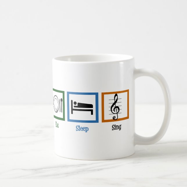 Eat Sleep Sing Coffee Mug (Right)