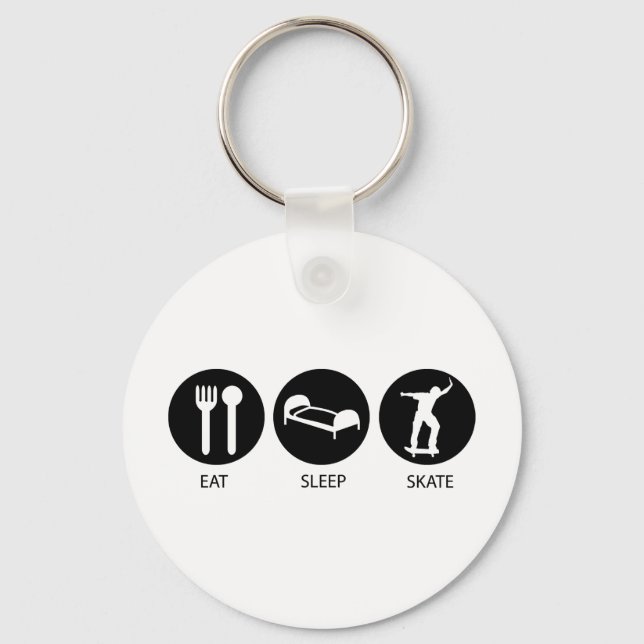 Eat Sleep Skate Keychain (Front)