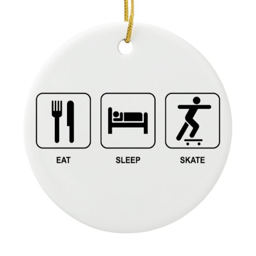 Eat Sleep Skate Ornament