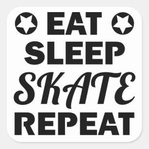 Eat Sleep Skate Repeat Sticker  roller skate accessories – wonderskater