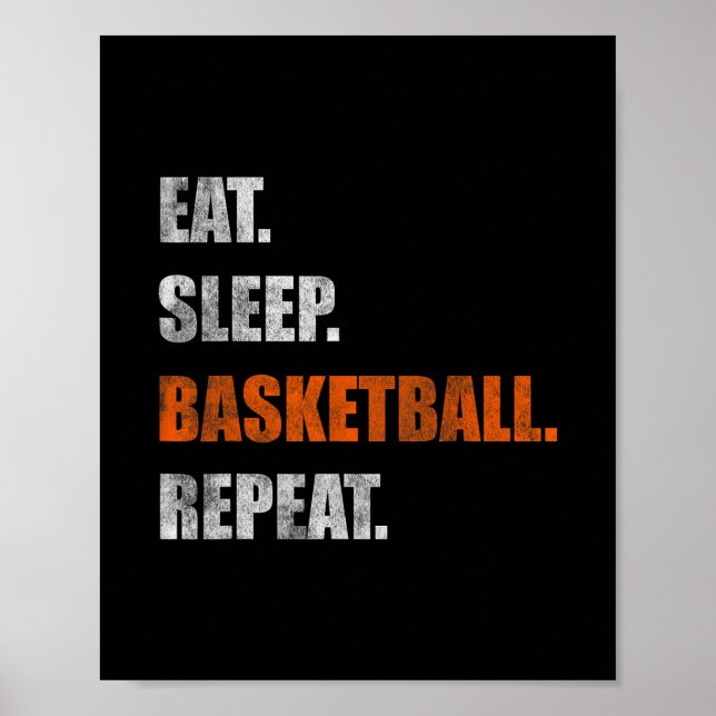 Eat Sleep Sketll Repeat 1  Poster (Front)