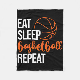 Eat Sleep Sketll Repeat Fun Sport Motivation Desig Fleece Blanket