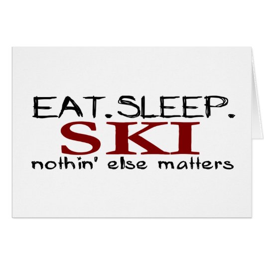 Eat Sleep Ski Cards (Front Horizontal)