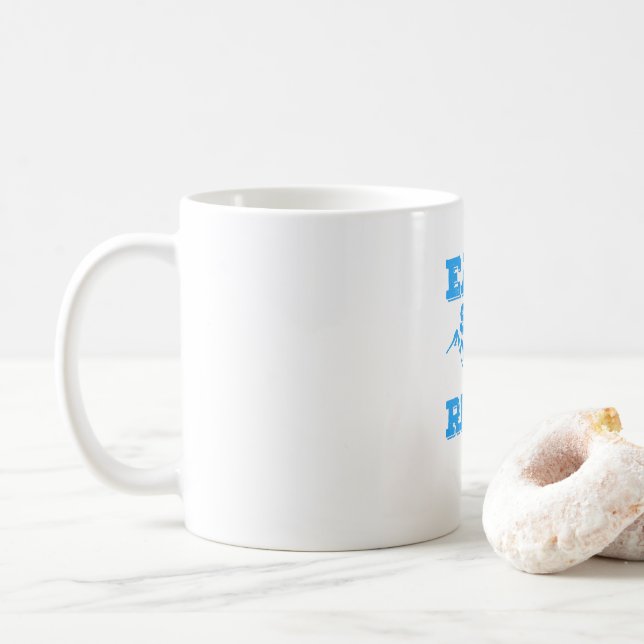 Eat Sleep Ski Repeat Coffee Mug (With Donut)