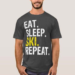 Eat Sleep Ski Repeat Gift Skiing (1) T-Shirt