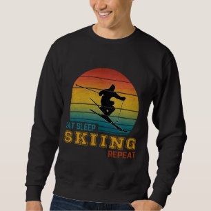 Eat Sleep Skiing Repeat  Sweatshirt