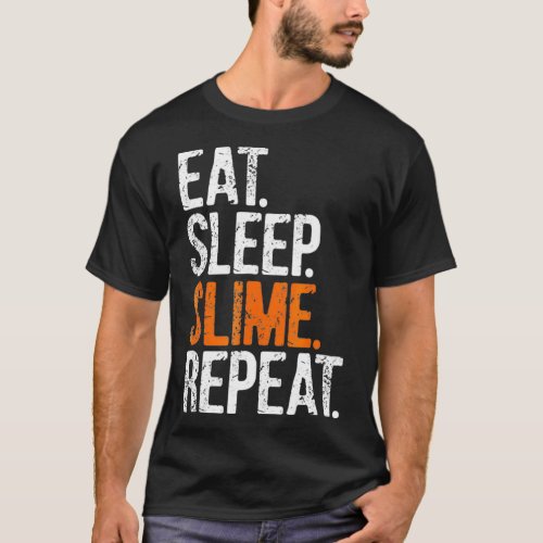 Eat Sleep Slime Repeat Tshirt 