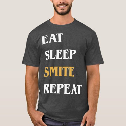 Eat Sleep Smite Repeat Funny Paladin T_Shirt