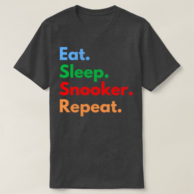 Eat Sleep Snooker Repeat Classic TShirt 2 (Design Front)