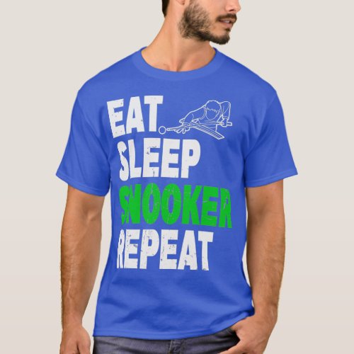 Eat Sleep Snooker Repeat Snooker Design Classic TS T_Shirt