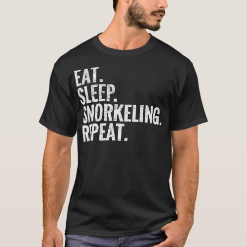 Eat Sleep Snorkeling Repeat T_Shirt