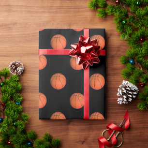 Eat Sleep Soccer BasketBall Wrapping Paper