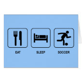 Eat Sleep Soccer Card (Front Horizontal)