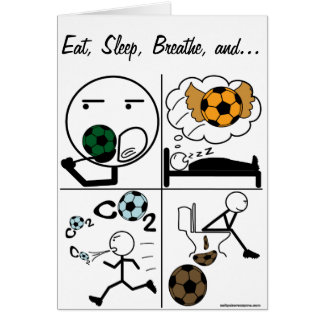 Eat Sleep Soccer Cards