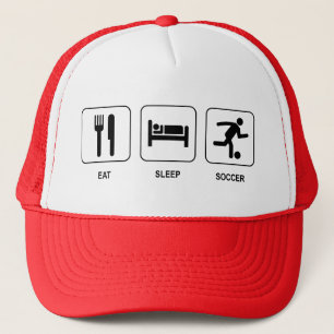 Eat Sleep Soccer Hat