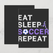 Eat+Sleep+soccer+Repeat (Front/Back)