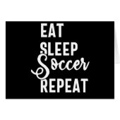 eat sleep soccer repeat (Front Horizontal)