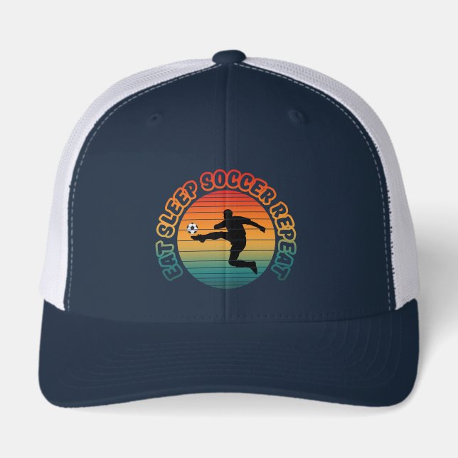 eat sleep soccer repeat  (Front)