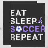 Eat+Sleep+soccer+Repeat (Front/Back)