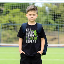 Eat Sleep Soccer Repeat Boy Student Soccer Player