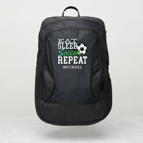 Eat Sleep Soccer Repeat Personalized Sports Game Port Authority Backpack