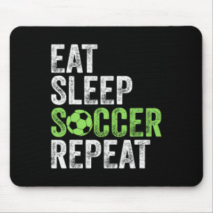 Eat Sleep Soccer Repeat Shirt Cool Sport Player Vi Mouse Pad