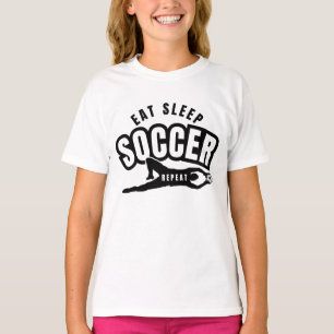 eat sleep soccer repeat T-Shirt