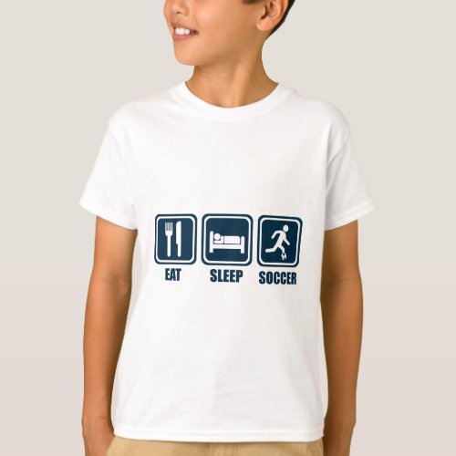 Eat Sleep Soccer Repeat T Shirt